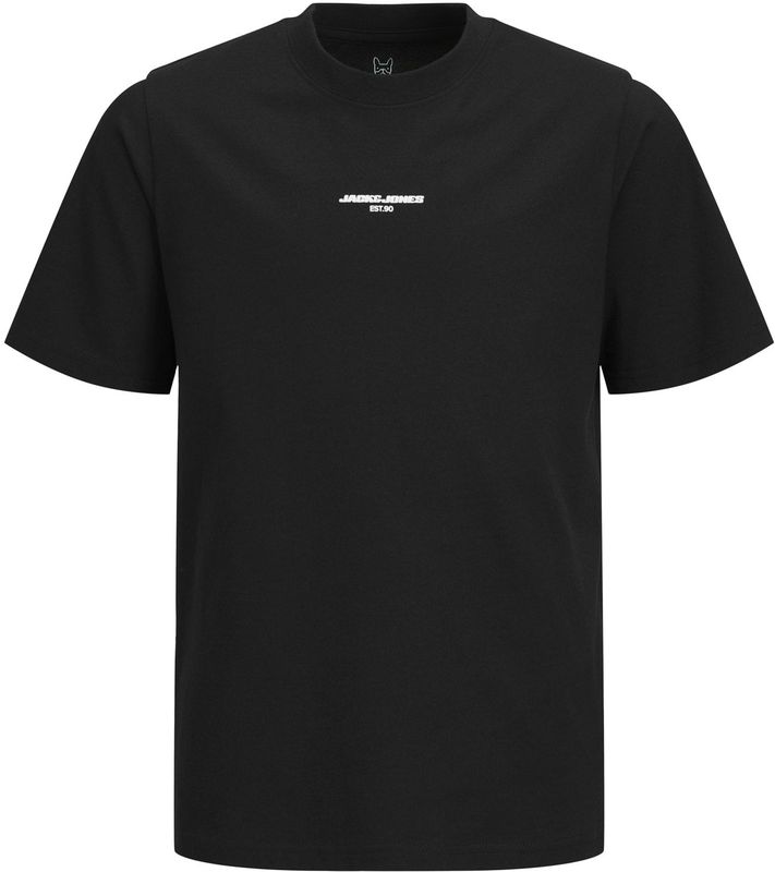 JACK & JONES - JCOLIDO - T-shirt - Zwart - Jersey - Ronde Hals