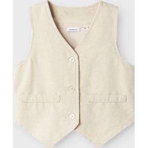 Gilet - Regular Fit - Geweven Stof - Knoopsluiting