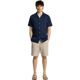 Selected Homme - Seersucker-Short - Heren - Normale Pasvorm - Middenhoge Taille