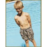 Printed - Zwemshorts - Blauw - Geweven Stof - All-over Print