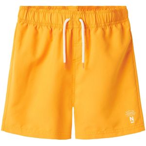 NAME IT Jongens Nkmzaba Zwemshort Box, Bright Marigold, 122