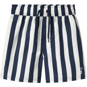 Name It - NKMZABA - Zwemshort - Donkerblauw/Wit - Gestreept