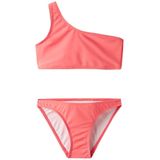 One-shoulder Bikini - Zwart - Polyester Mesh