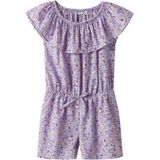 Print Playsuit - Boxpakje - Geweven Stof - All-over Print - Off-shoulder