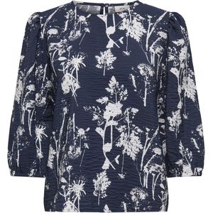 JDY - Top - Blauw - Katoen - Rits Detail