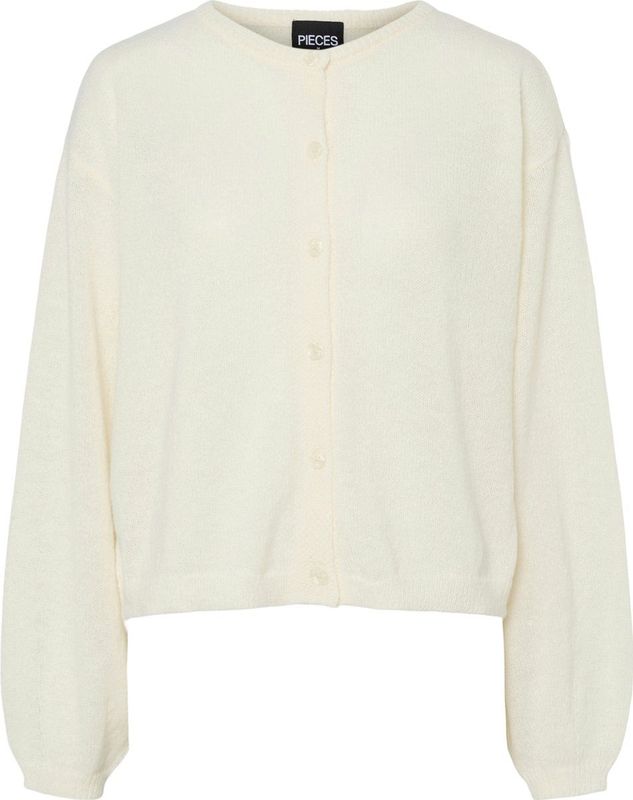 Pieces - Ida - Gebreid Vest - Relaxte Pasvorm - Lange Mouwen