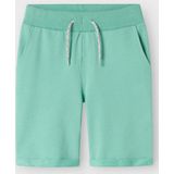 Name It - NKMVERMO LONG SWE SHORTS UNB F NOOS - Creme De Menthe - Katoen - Regular Fit