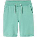 Name It - NKMVERMO LONG SWE SHORTS UNB F NOOS - Creme De Menthe - Katoen - Regular Fit