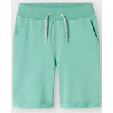Name It - NKMVERMO LONG SWE SHORTS UNB F NOOS - Creme De Menthe - Katoen - Regular Fit