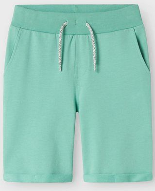 Name It - NKMVERMO LONG SWE SHORTS UNB F NOOS - Creme De Menthe - Katoen - Regular Fit