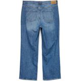 Jeans met Wijde Pijpen - Blauw - Katoen - Hoge Taille