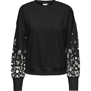 Only - Onlbrooke o-Neck Flower Swt Noos - Dames - Sweaters