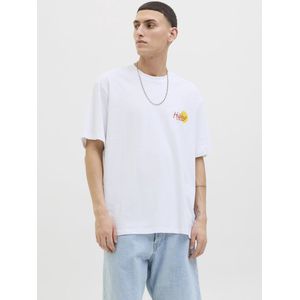 JACK & JONES - JORWOWIE - T-shirt - Blauw Geel Oranje Wit