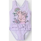 Peppa Pig - Badpak - Gekruiste Achterkant - Ruches