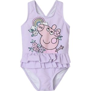 Peppa Pig - Badpak - Gekruiste Achterkant - Ruches