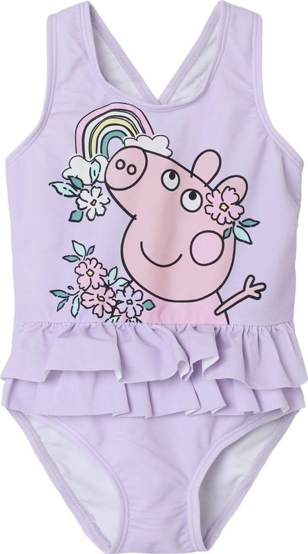 Peppa Pig - Badpak - Gekruiste Achterkant - Ruches