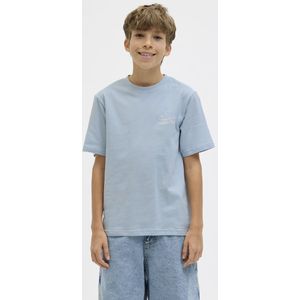 JACK & JONES JUNIOR - T-shirt - Lichtblauw - 100% Katoen