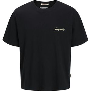 Jack & Jones - JORACAPULCO - Shirt - Lichtgeel - Ronde Hals - Kwartmouw