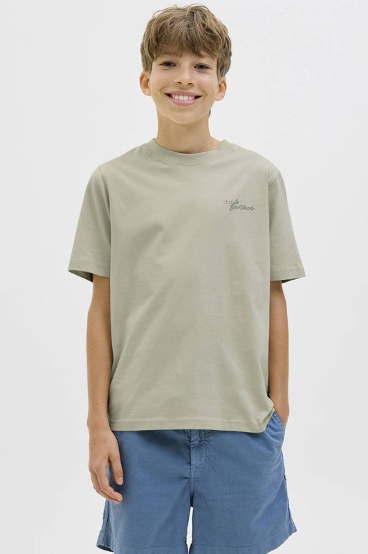 JACK & JONES T-shirt - Katoen - Ronde Hals - Relaxed Pasvorm