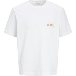 Jack & Jones - JORCanggu Summer - Shirt - Azuur - Lichtblauw - Mandarijn - Wit