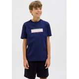 JACK & JONES Junior - T-shirt - Zwart - Katoen - Regular Fit