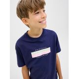 JACK & JONES Junior - T-shirt - Zwart - Katoen - Regular Fit