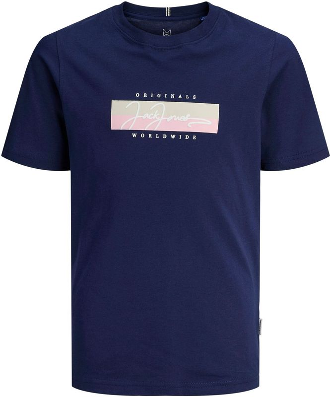 JACK & JONES Junior - T-shirt - Zwart - Katoen - Regular Fit