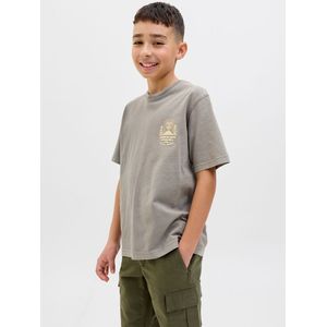 Jack & Jones Junior - T-shirt - Donkergrijs - Korte Mouwen - Ronde Hals