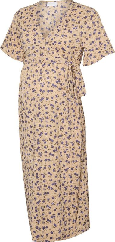 Mlmariano - Zwangerschapsjurk - V-Hals - Korte Mouwen - Regular Fit