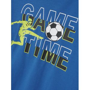 Name It - Game Time - Pyjama - Blauw - Jongens Nacht Setje