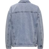 Curve - Denim Jas - Blauw - Katoen - Lange Mouwen