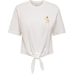 ONLY - ONLBINE LIFE - T-shirt - Wit - Katoen