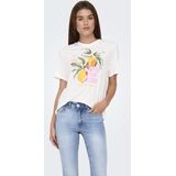 Only - Tops - Dames - Wit - Fruit Top Box Junior Cloud Dancer