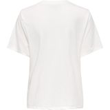 Only - Tops - Dames - Wit - Fruit Top Box Junior Cloud Dancer