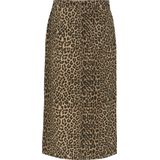 Vero Moda Dierenprint Jeansrok - Katoenmix - Midi - Model 'VERI'