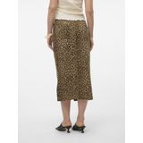 Vero Moda Dierenprint Jeansrok - Katoenmix - Midi - Model 'VERI'