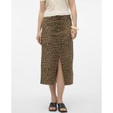 Vero Moda Dierenprint Jeansrok - Katoenmix - Midi - Model 'VERI'