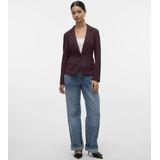 Enkelrijige Blazer - Revers - Knoopsluiting - Regular Fit - 66% Gerecycled Polyester