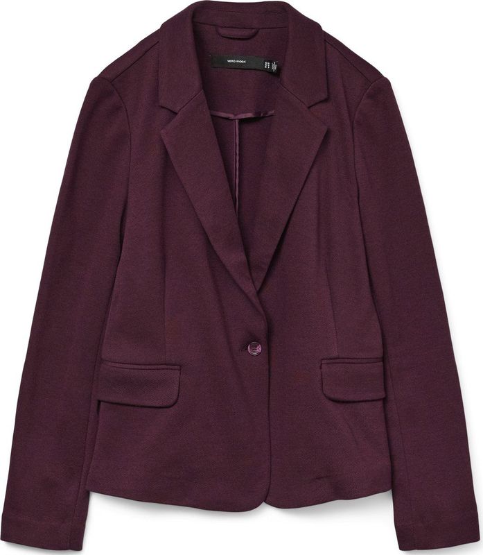 Enkelrijige Blazer - Revers - Knoopsluiting - Regular Fit - 66% Gerecycled Polyester