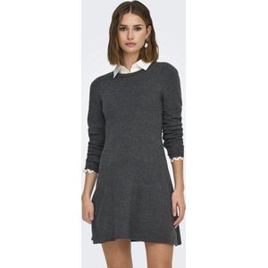 Chino Broek - Donkergrijs Melange - 50% Viscose, 27% Nylon, 23% Polyester