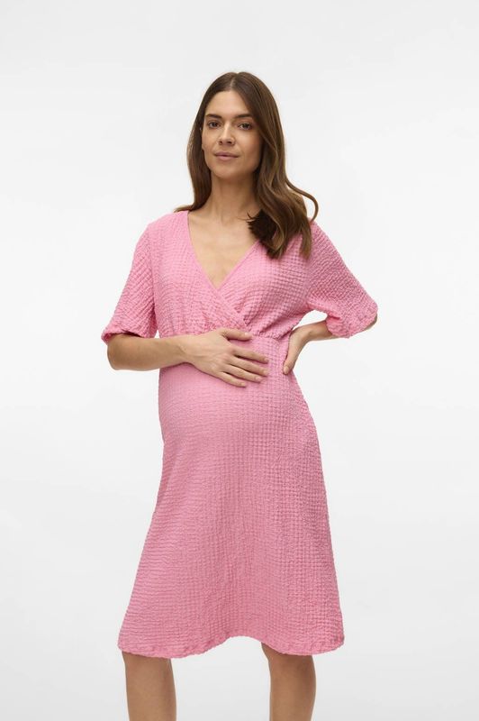 Jurk - V-Hals - 2/4 Mouwen - Voedingsfunctie - Regular Fit