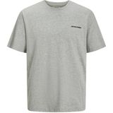 Jack & Jones - JACEVEREST - Pyjama Lang - Grijs Gemêleerd/Zwart/Wit - 2-delig