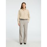 SELECTED - SLFRita - Pantalon - Greige - Wide Leg - Mid Waist