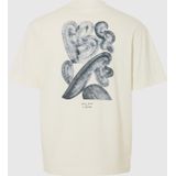 Selected Homme - Slhrelaxwill License SS O-Neck T-Shirt - Katoen - Casual Stijl