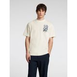 Selected Homme - Slhrelaxwill License SS O-Neck T-Shirt - Katoen - Casual Stijl
