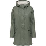 Only - Sally - Regenjas - Grijs/Groen - Dames