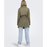 Onlvalerie - Trenchcoat - Lang - Gespreide Kraag - Knoopsluiting met Dubbele Knopenrij