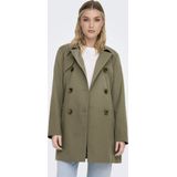 Onlvalerie - Trenchcoat - Lang - Gespreide Kraag - Knoopsluiting met Dubbele Knopenrij