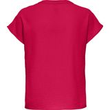 Jacqueline de Yong - Casual T-shirt - Rood - 51% Gerecycled Polyester