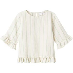 NAME IT - NKFFIZTEKS TOP - Meisjes - Blouse - Wit - Geweven Stoffen - Regular Fit